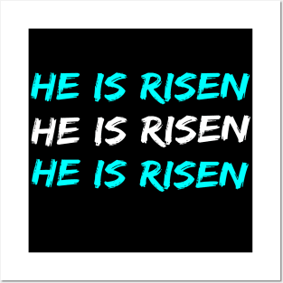 He Is Risen Cool Inspirational Easter Christian Posters and Art